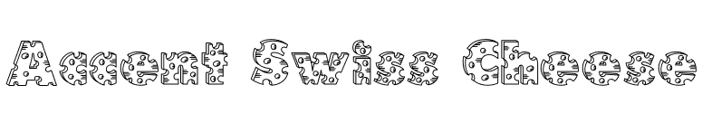 Accent Swiss Cheese font preview