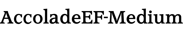 AccoladeEF-Medium font preview