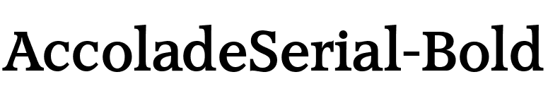 AccoladeSerial-Bold font preview