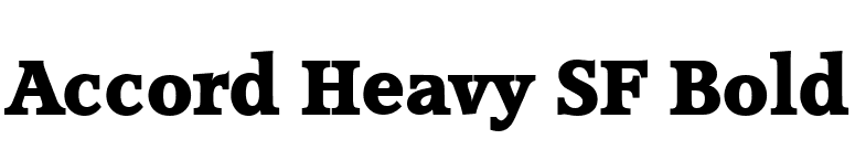 Accord Heavy SF Bold font preview