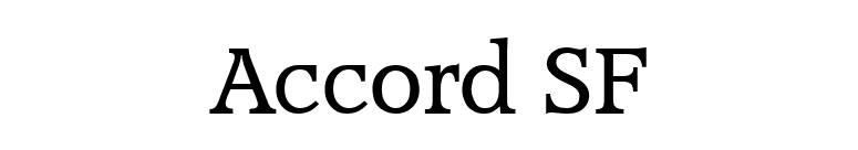 Accord SF font preview