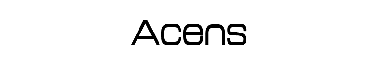 Acens font preview