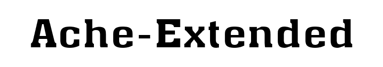 Ache-Extended font preview