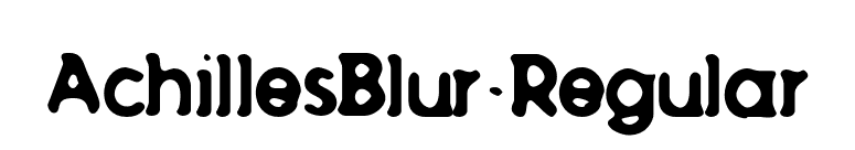 AchillesBlur-Regular font preview