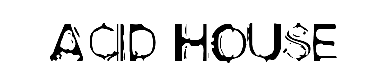 Acid House font preview
