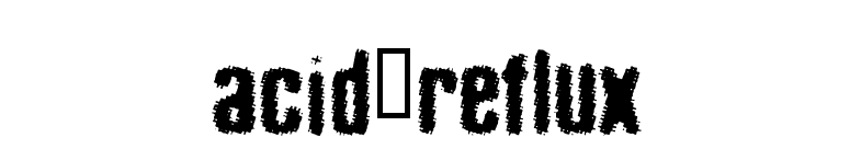 acid_reflux font preview