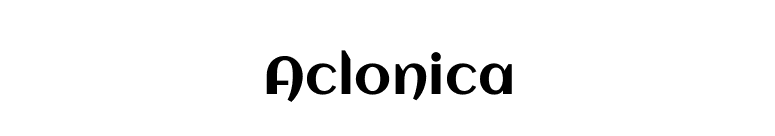 Aclonica font preview