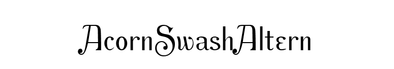 AcornSwashAltern font preview