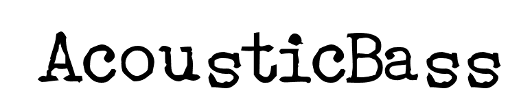AcousticBass font preview
