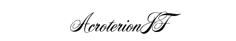 AcroterionJF font preview