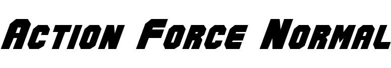 Action Force Normal font preview