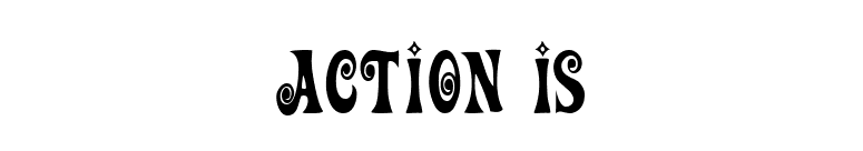 Action Is font preview