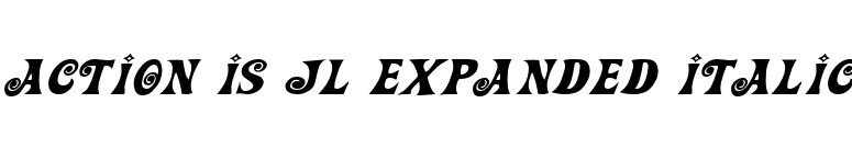 Action Is JL Expanded Italic font preview