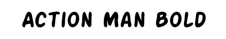Action Man Bold font preview