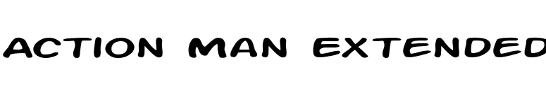 Action Man Extended font preview