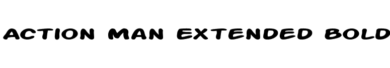 Action Man Extended Bold font preview