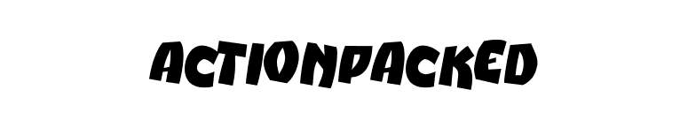 ActionPacked font preview