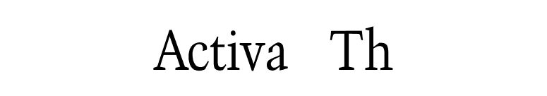 Activa Th font preview