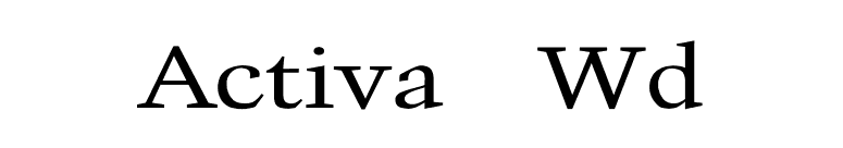 Activa Wd font preview