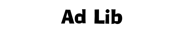 Ad Lib font preview