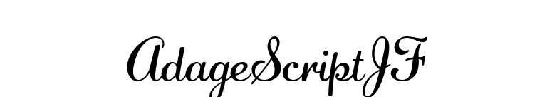 AdageScriptJF font preview