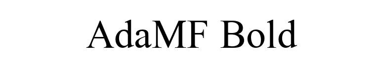 AdaMF Bold font preview