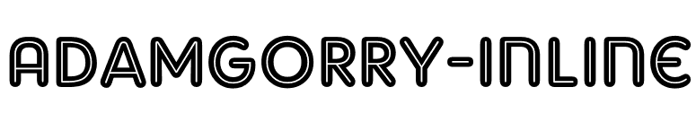 AdamGorry-Inline font preview