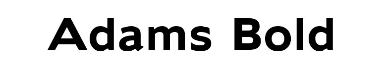 Adams Bold font preview