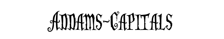 Addams-Capitals font preview