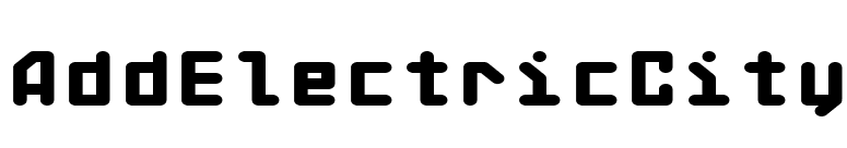 AddElectricCity font preview