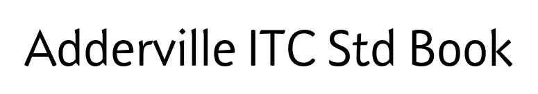 Adderville ITC Std Book font preview
