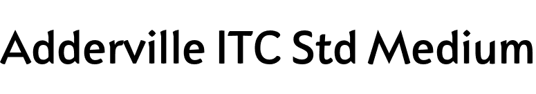 Adderville ITC Std Medium font preview