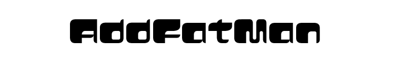 AddFatMan font preview