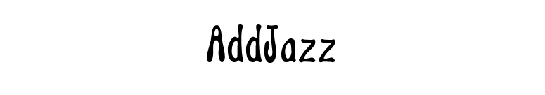 AddJazz font preview