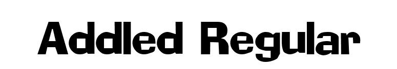 Addled Regular font preview