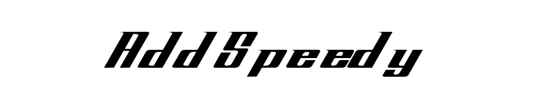 AddSpeedy font preview