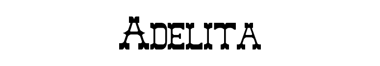Adelita font preview