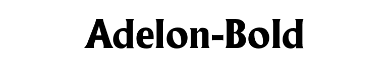 Adelon-Bold font preview