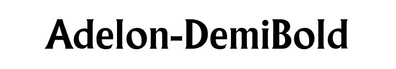 Adelon-DemiBold font preview
