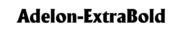Adelon-ExtraBold font preview