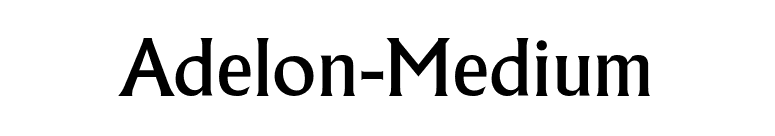 Adelon-Medium font preview