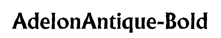 AdelonAntique-Bold font preview