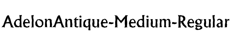 AdelonAntique-Medium-Regular font preview