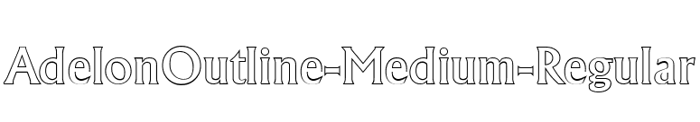AdelonOutline-Medium-Regular font preview