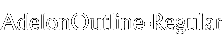 AdelonOutline-Regular font preview