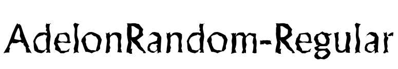 AdelonRandom-Regular font preview