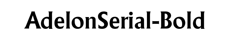 AdelonSerial-Bold font preview