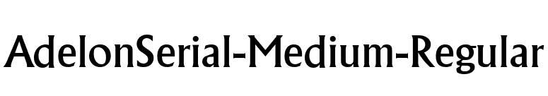 AdelonSerial-Medium-Regular font preview