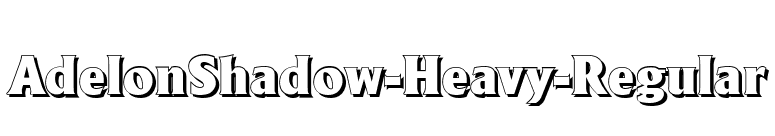 AdelonShadow-Heavy-Regular font preview