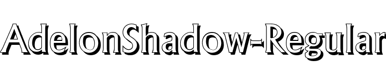 AdelonShadow-Regular font preview